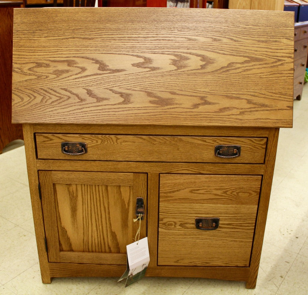 Mission Large Secretary Desk with File Drawer – Amish Traditions