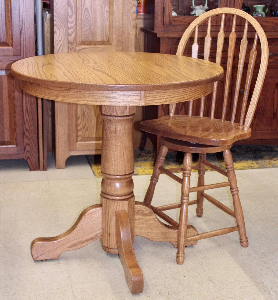36" Round Single Pedestal Pub Table