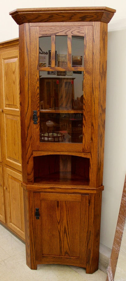Small 20″ Corner Mission Hutch