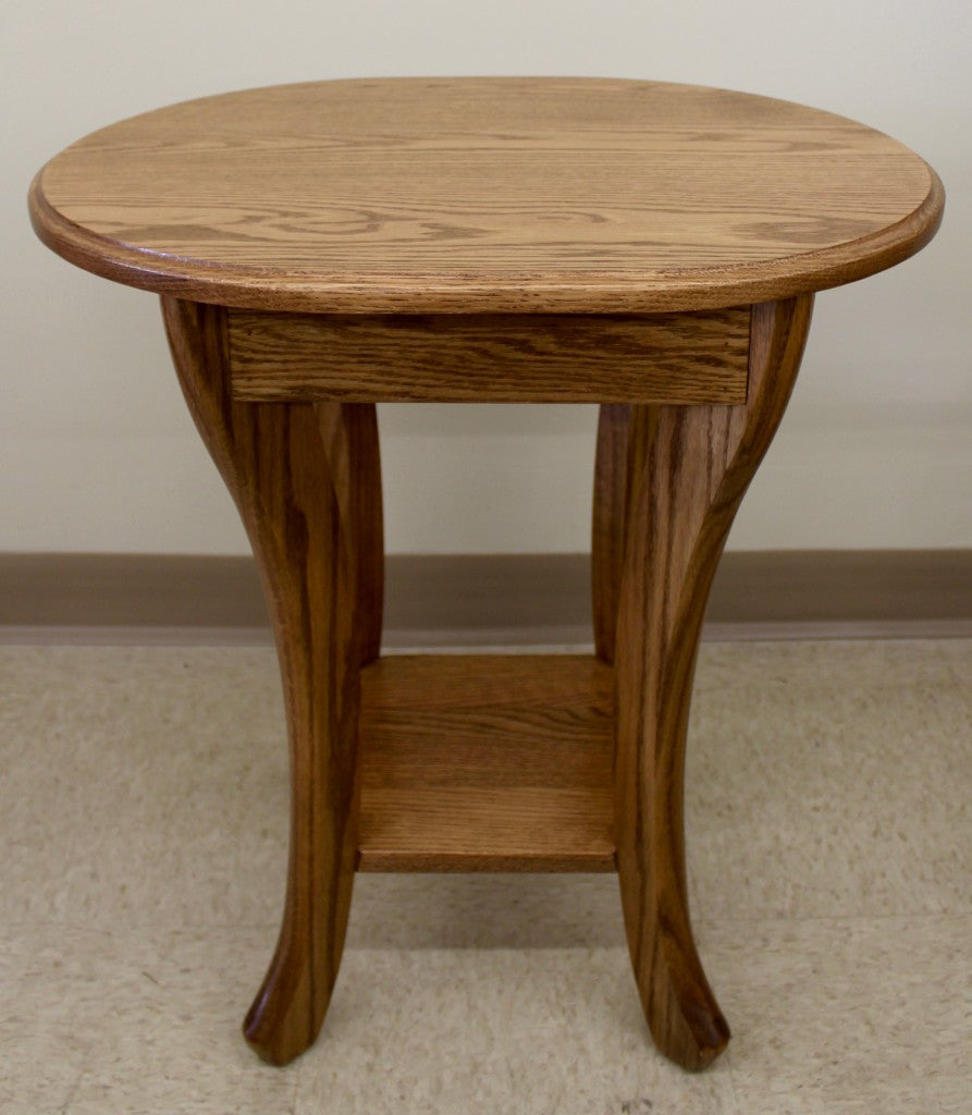 Curved Leg End Table
