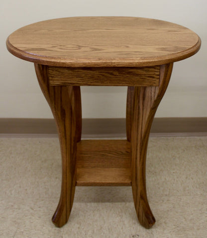 Curved Leg End Table