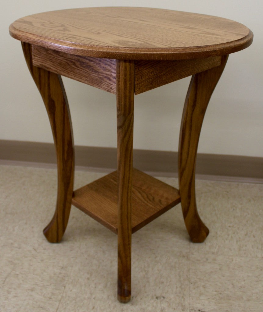 Curved Leg End Table