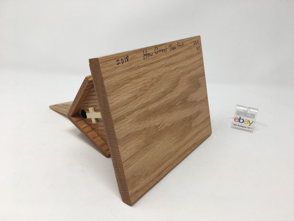 Wooden Church House Music Boxes