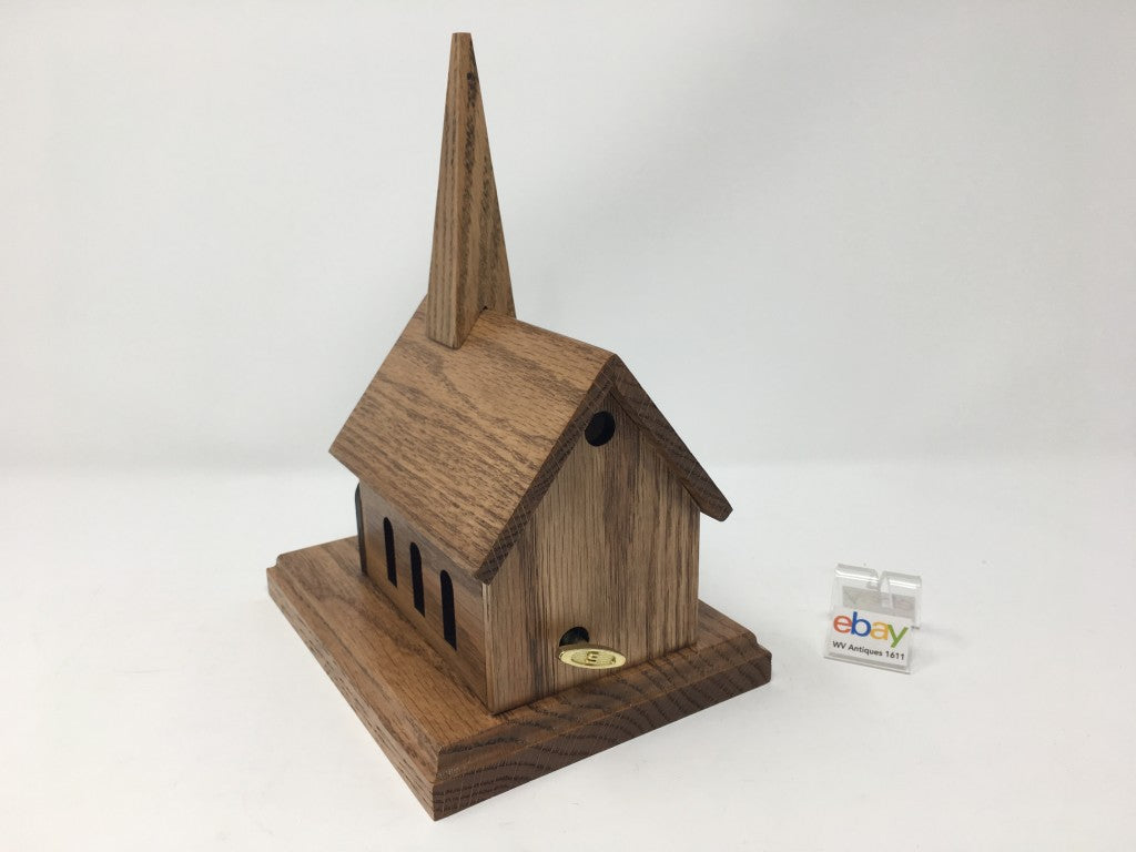 Wooden Church House Music Boxes