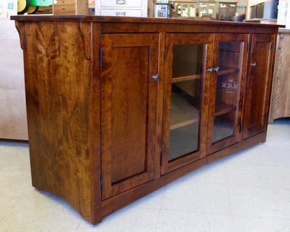 Mission 62″ TV Entertainment Center in Rustic Cherry