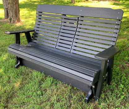 Poly Deluxe 5′ High Back Glider with Fold Down