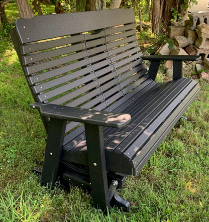 Poly Deluxe 5′ High Back Glider with Fold Down