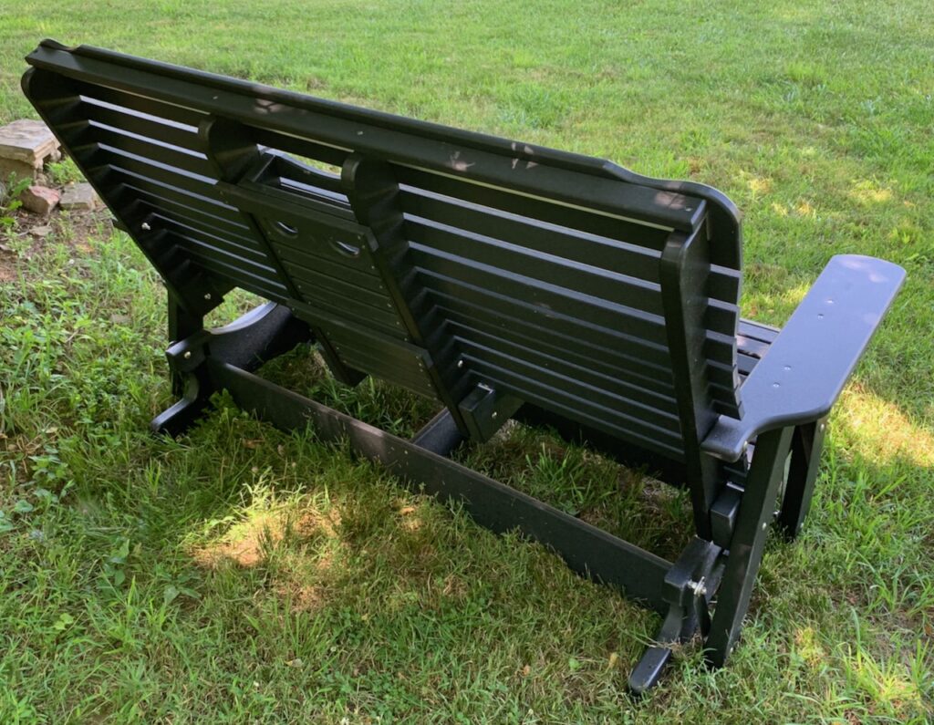 Poly Deluxe 5′ High Back Glider with Fold Down