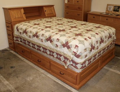 Space Saver Bookcase Pedestal Bed