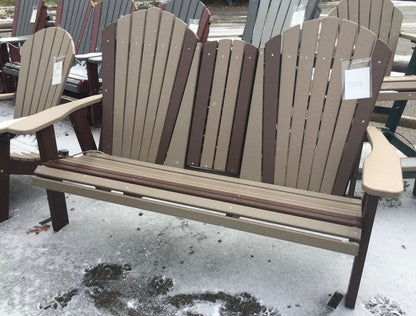 Poly 5′ Adirondack Bench With Fold Down