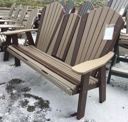 Poly 5′ Adirondack Bench With Fold Down