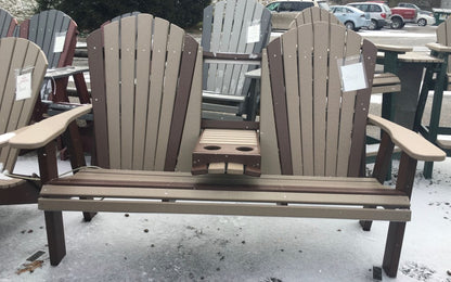 Poly 5′ Adirondack Bench With Fold Down