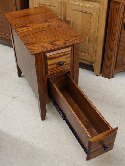 Danville Two Drawer Chair Side Table
