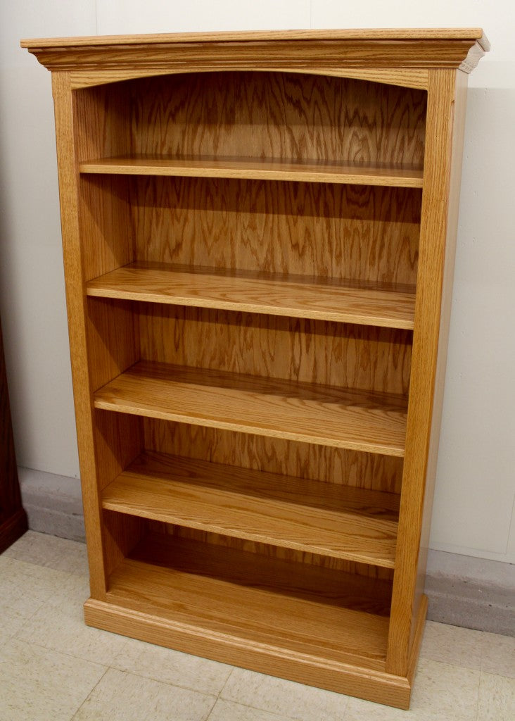 5′ Deluxe Traditional Bookcase [37 1/2″ Wide]