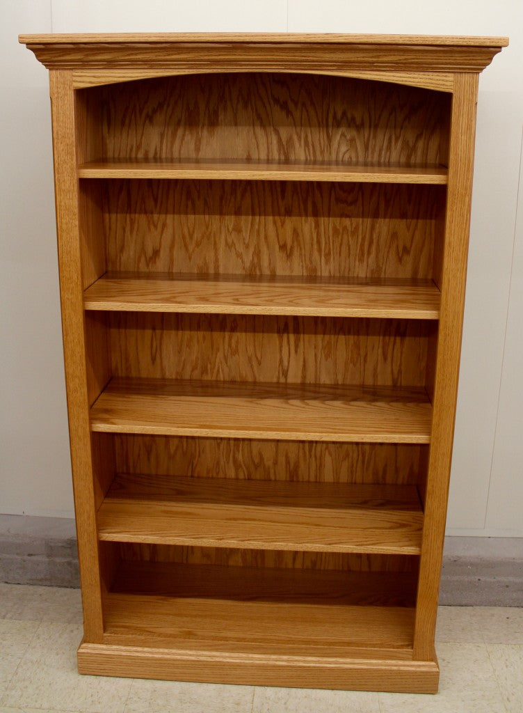 5′ Deluxe Traditional Bookcase [37 1/2″ Wide]