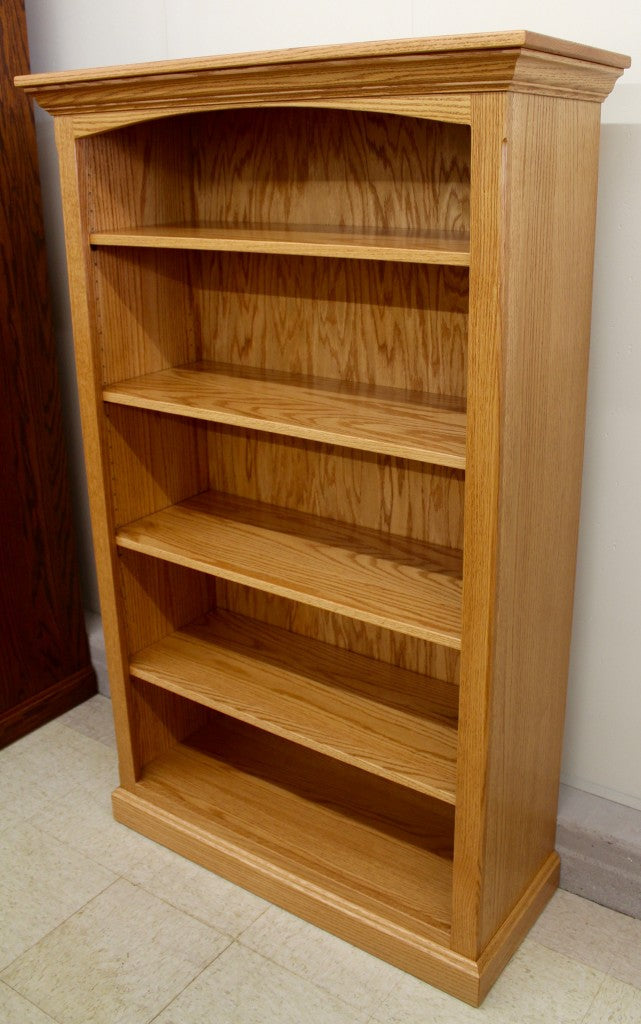 5′ Deluxe Traditional Bookcase [37 1/2″ Wide]