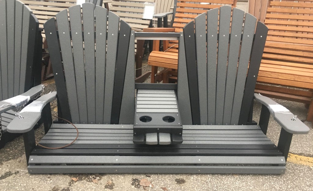 Poly 5′ Adirondack Swing with Fold Down