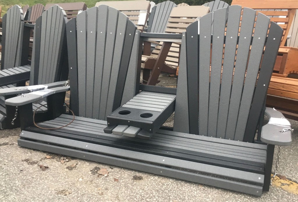 Poly 5′ Adirondack Swing with Fold Down
