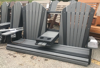 Poly 5′ Adirondack Swing with Fold Down