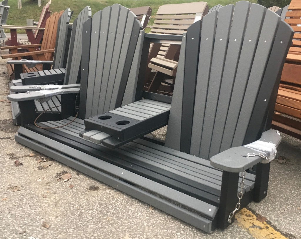 Poly 5′ Adirondack Swing with Fold Down