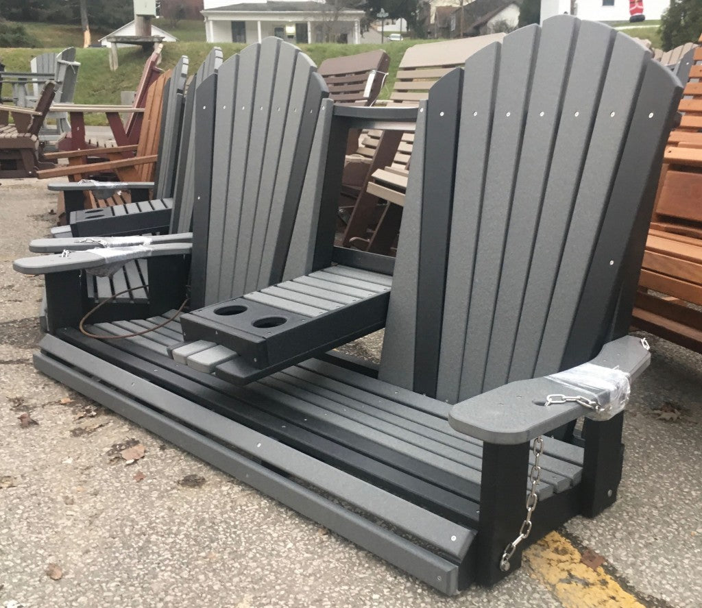 Poly 5′ Adirondack Swing with Fold Down