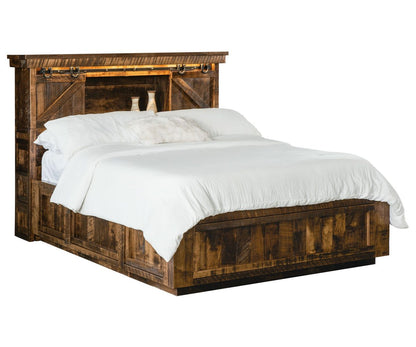 Platform Bed - 14" High, Overlay Drawers