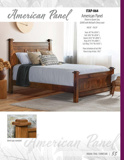 American Panel Bed