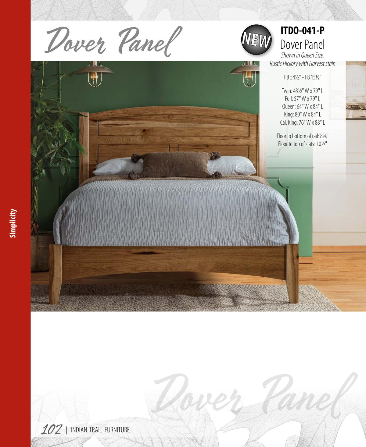 Dover Panel Bed
