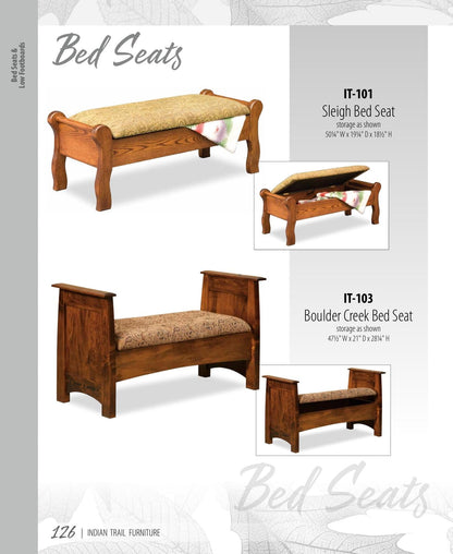 Sleigh Bed Seat