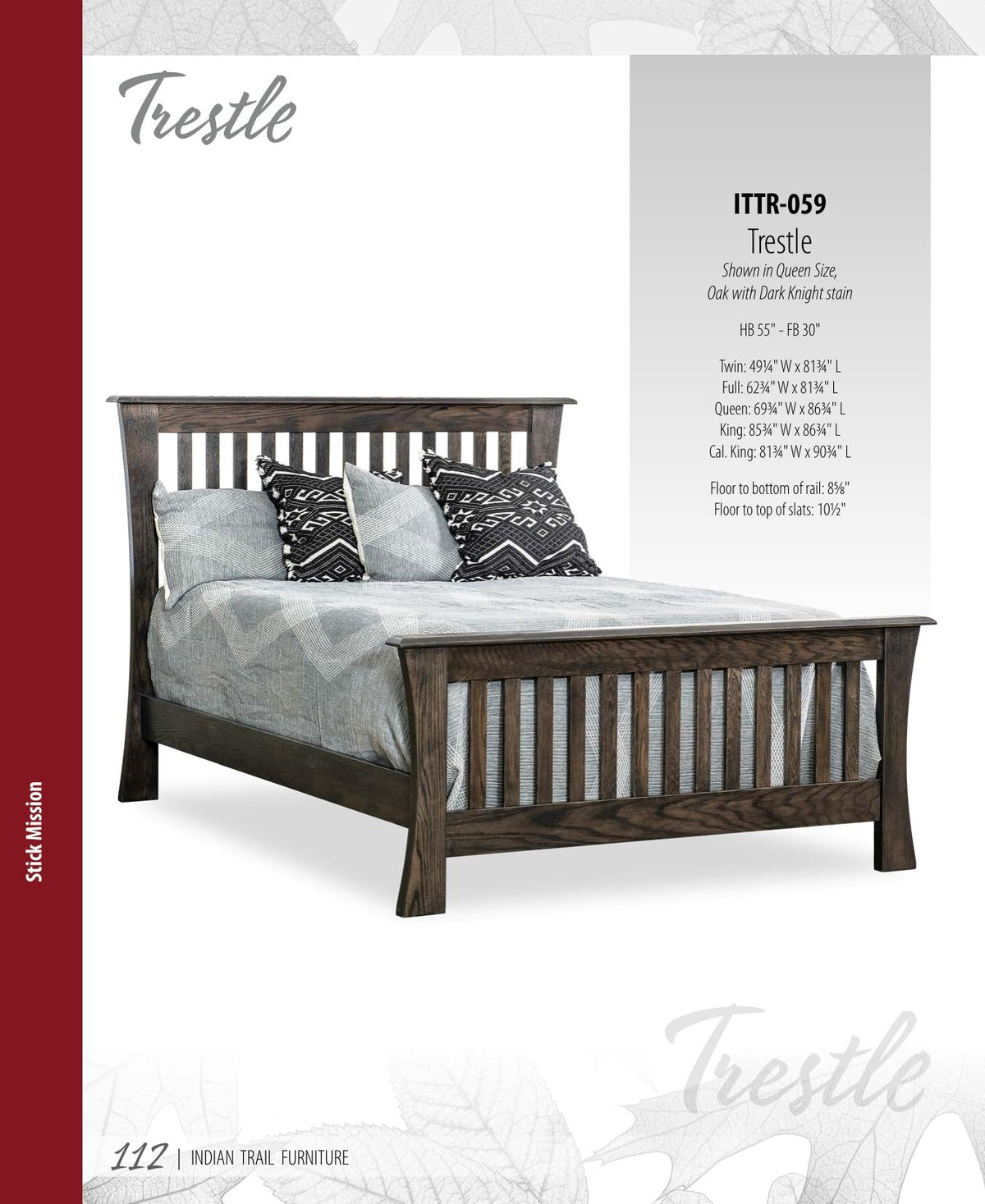 Trestle Bed