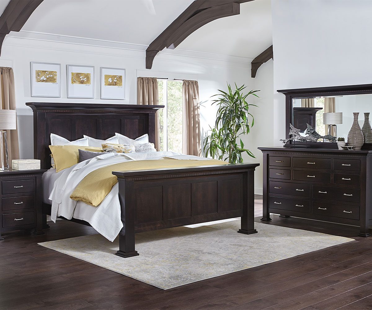 Empire Bookcase Headboard w/ Low Footboard