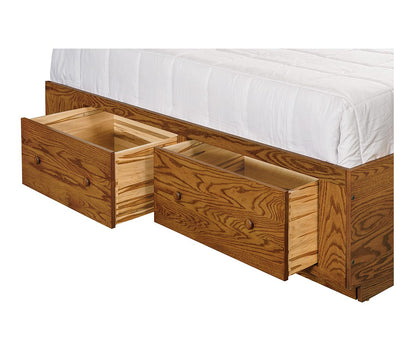 Platform Bed - 14" High, Overlay Drawers