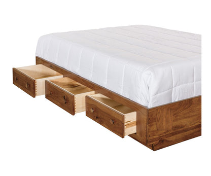 Platform Bed - 14" High, Overlay Drawers