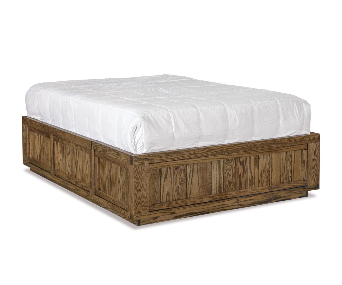 Platform Bed - 14" High, Overlay Drawers