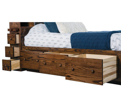 Bookcase Headboard (Tall) w/ Low Footboard