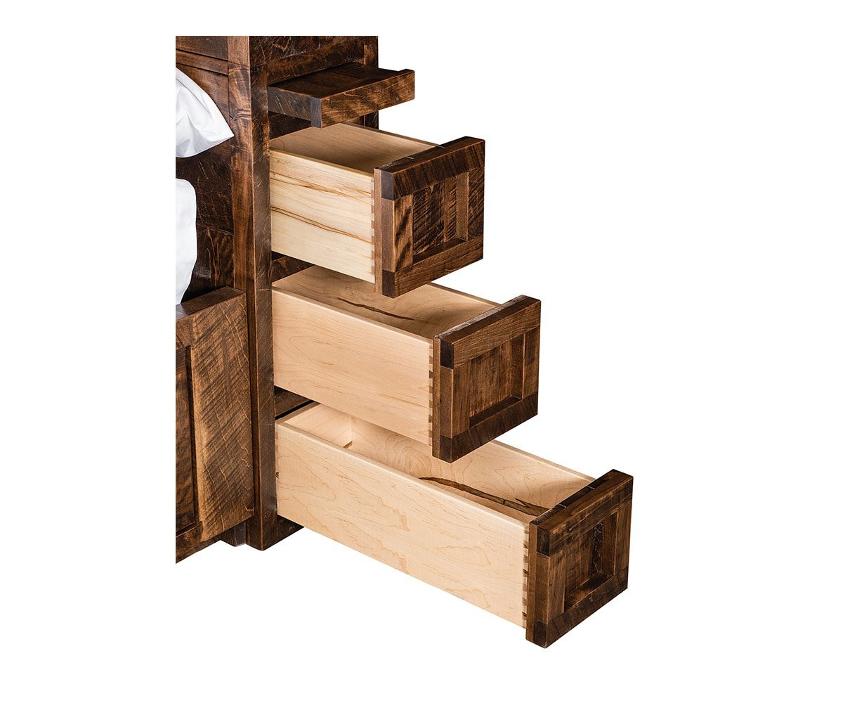 Bookcase Headboard w/ Low Footboard