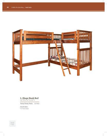 L-Shape Bunk Bed