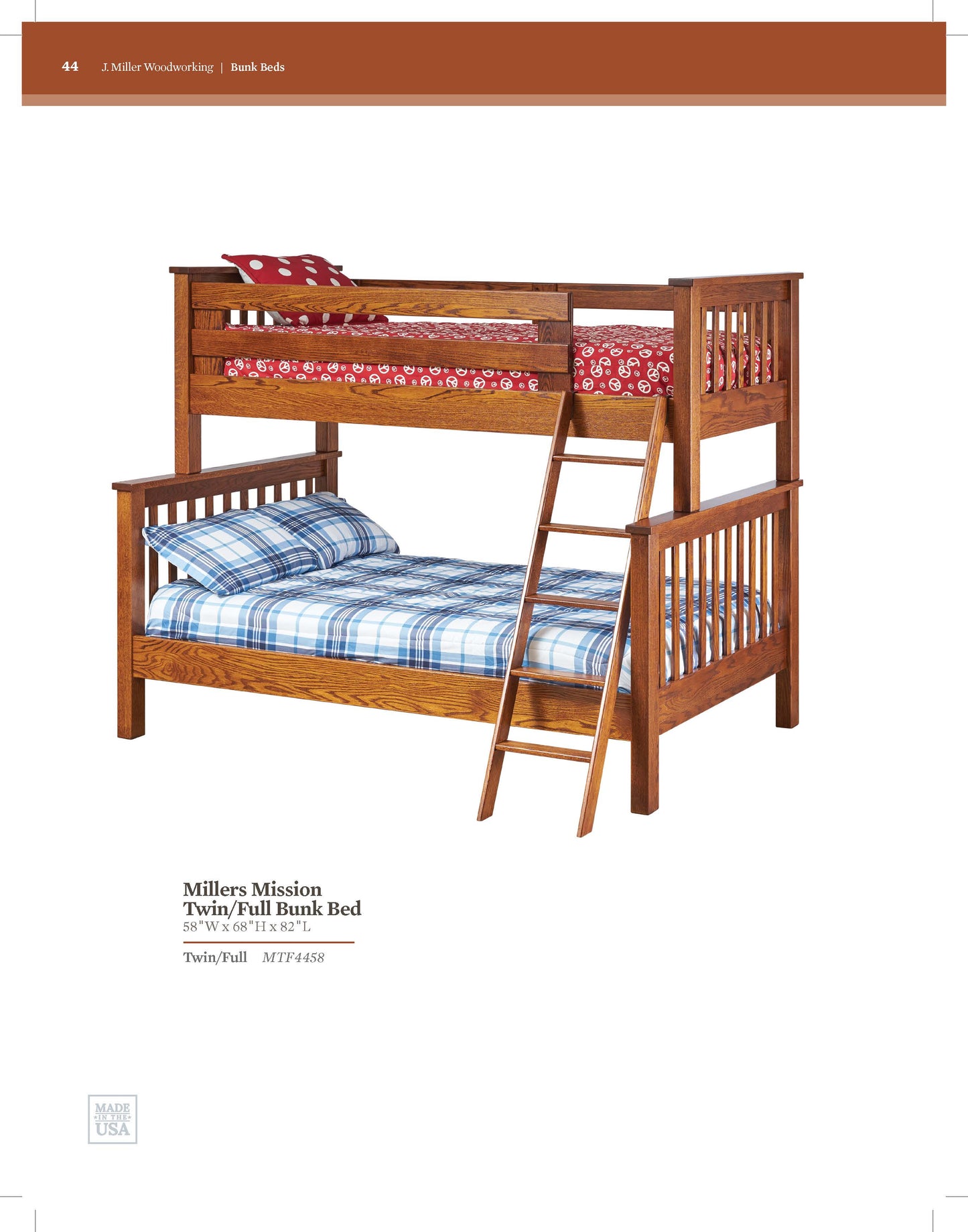 Millers Mission Twin/Full Bunk Bed