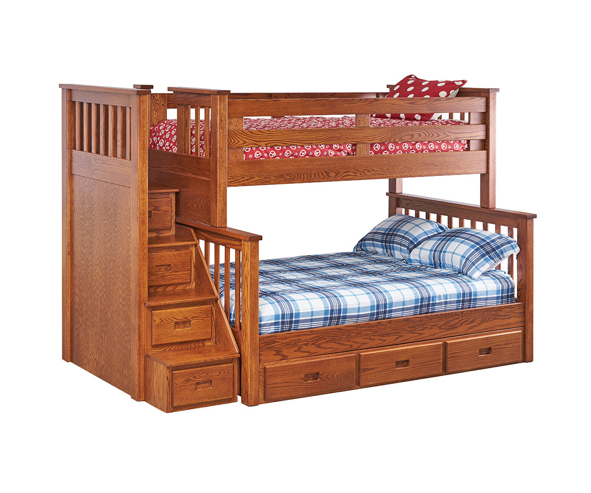 Millers MissionTwin/Full With Step Unit and Storage Drawers