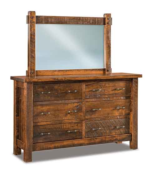 Houston 6 Drawer Dresser with Beveled Mirror – 71"W