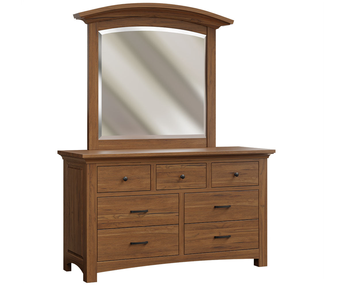 Abby 7 Drawer Dresser with Beveled Mirror – 61"W