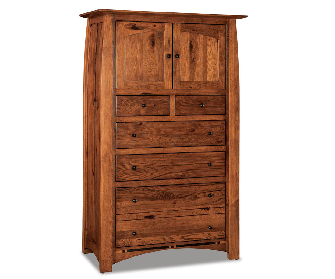 Boulder Creek Chest Armoire; 6 drawer, 2 door – 43"W