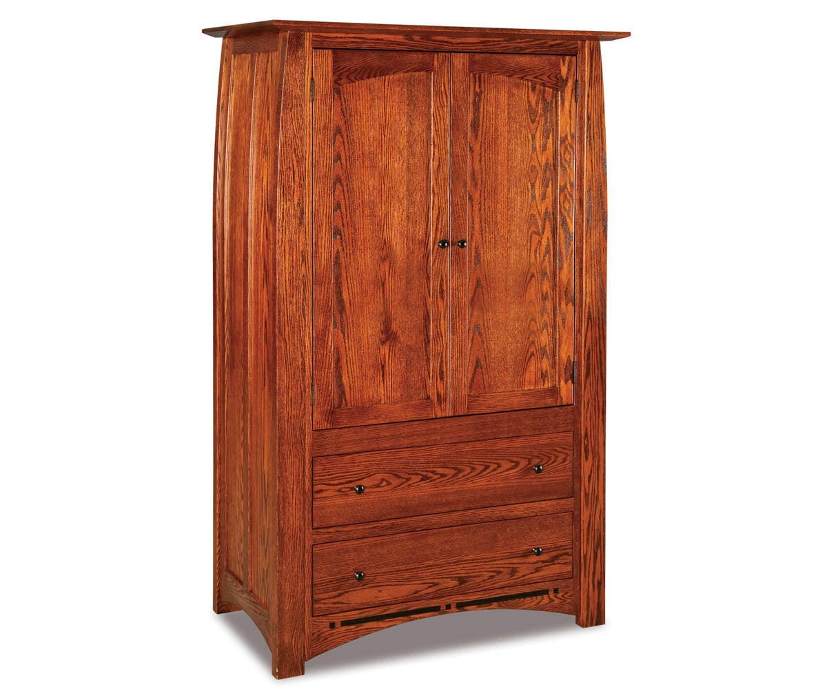 Boulder Creek Armoire; 2 drawer, 2 door – 43"W