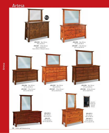 Artesa Chifferobe; 4 drawer, 3 door – 55¼"W