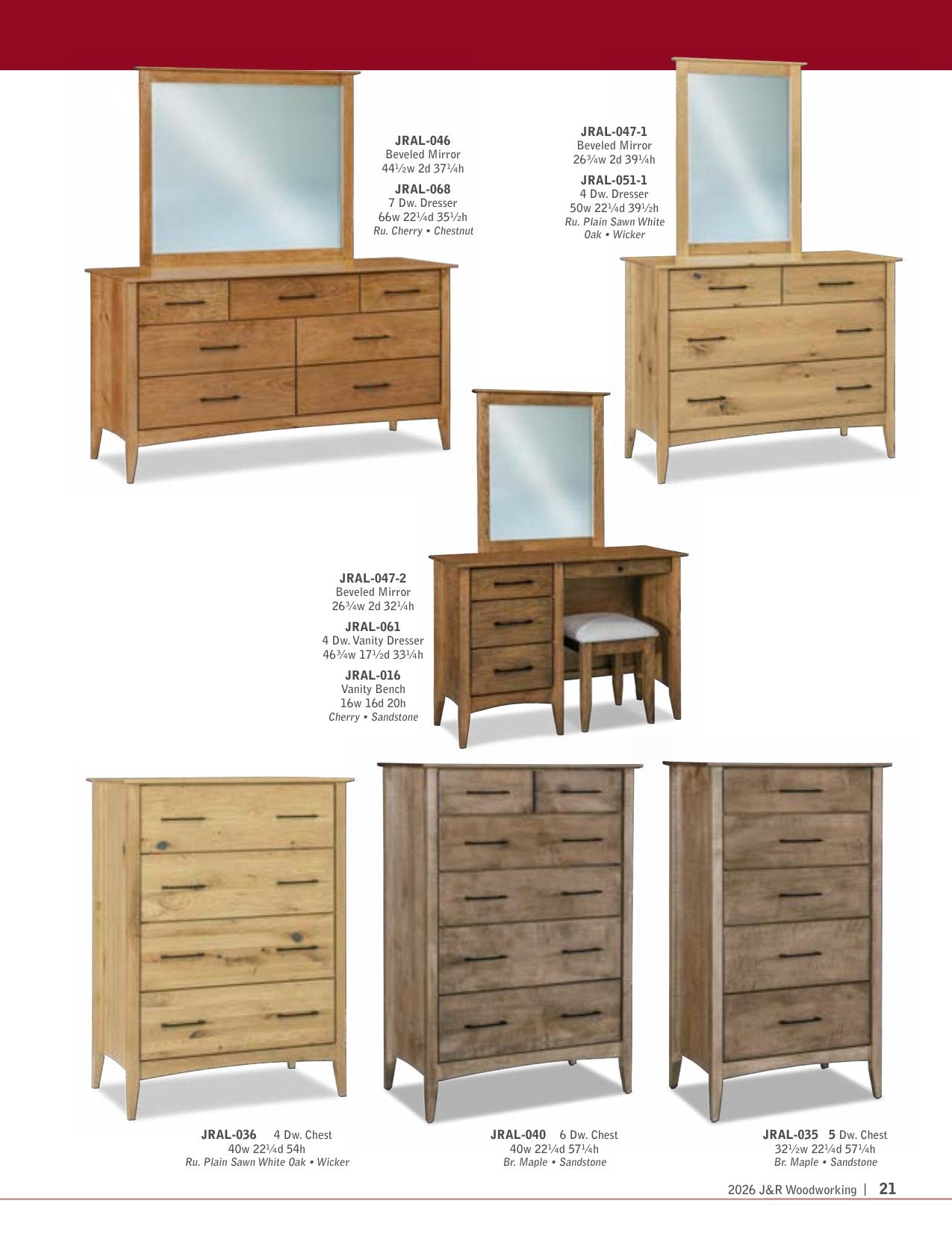 Atlantic Sliding Door Chifferobe; 5 drawer, 2 door – 44"W