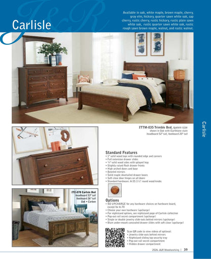 Carlisle Armoire; 3 drawer, 2 door – 43½"W