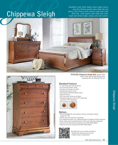Chippewa Sleigh Bed