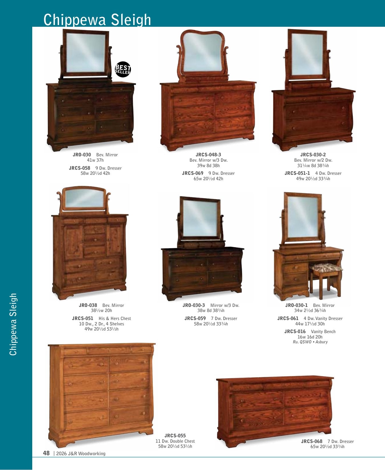Chippewa Sleigh Bed