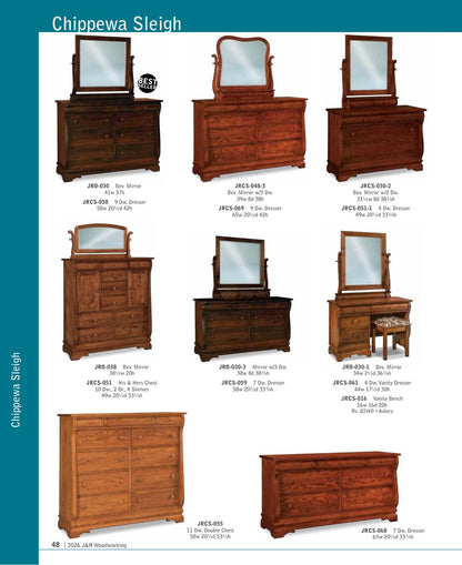 Chippewa Sleigh Bed