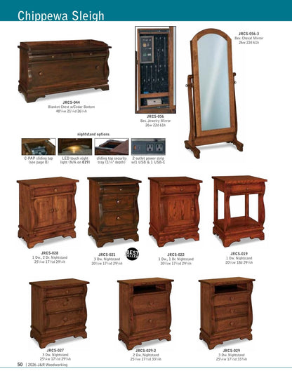 Chippewa Sleigh Bed